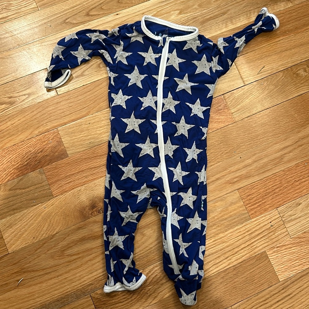 Kickee Pants 0-3 Stars viscose bamboo footless sleeper